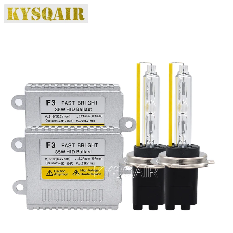 Комплект фар автомобильных 35 Вт 5500K Xenon H7 H1 H11 9005 HB4 9012 D2H HID набор ламп AC 12 В быстрый