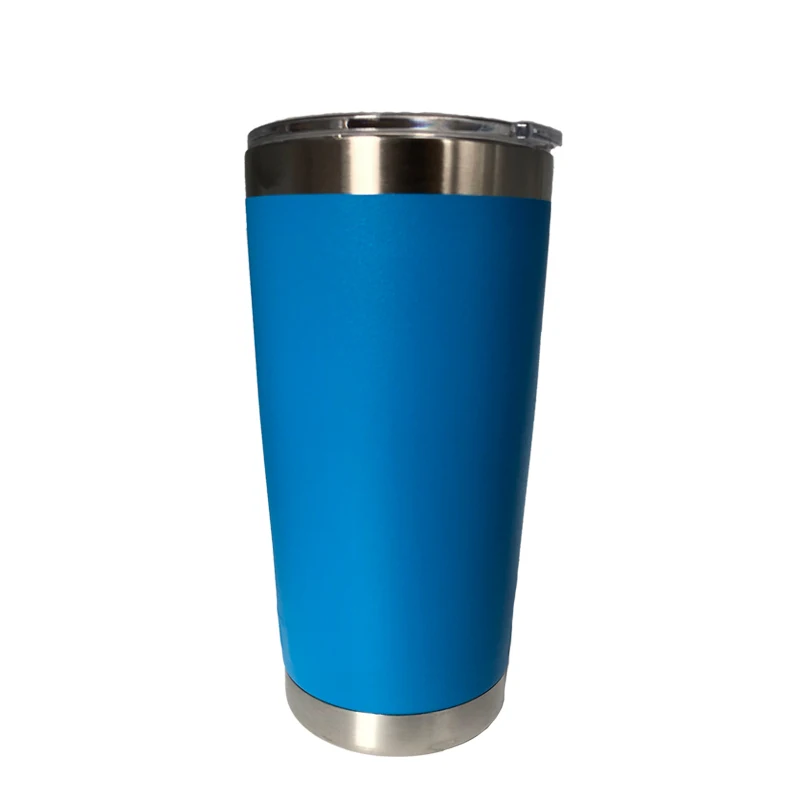 20 oz sky blue Персонализированная отделка любые логотипы имя подарок на день рождения тумблер дорожная кружка бутылка для воды Термос кофейные кружки - Цвет: 20 oz sky blue