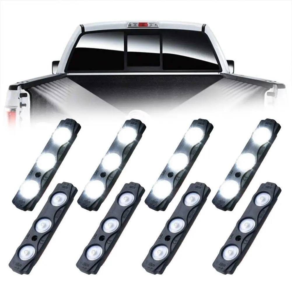 RV Atmosphere Light LED Pod Kit Strip Mini Designed Bed For Car Interior Truck Waterproof White Pickup Lights Cargo Accessories |