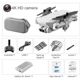 

Drone Ls-Min Hd Aerial Photography 4K Pixel Dual Camera Four Axis Aircraft Toy Remote Control Aircraft