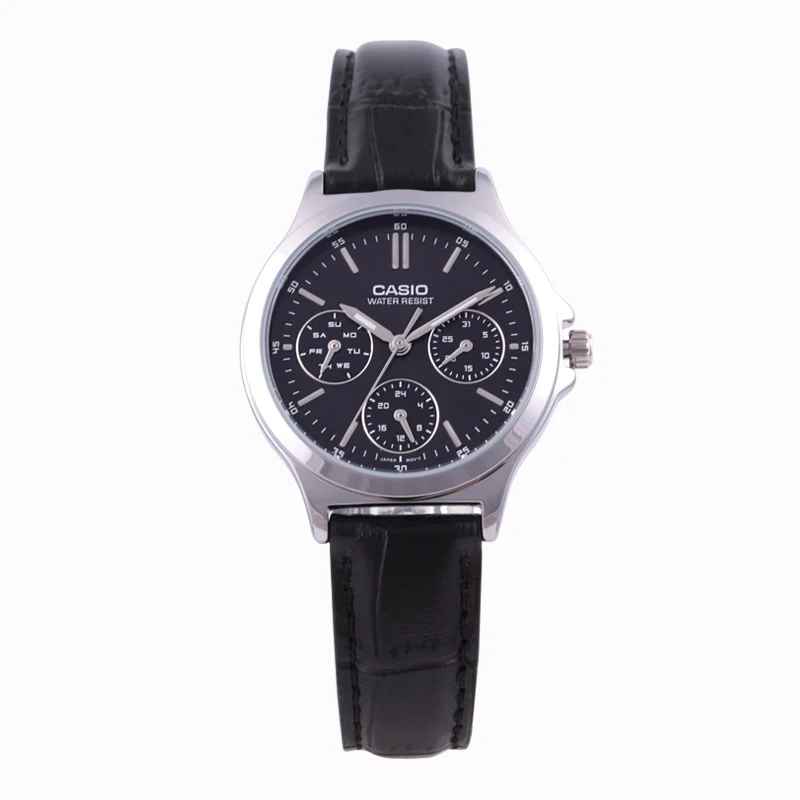 Casio Часы Указатель серии модные кварцевые женские часы LTP-V007L-7E1 - Цвет: LTP-V300L-1A