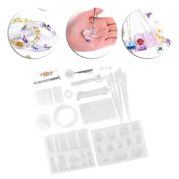 

83pcs Silicone Casting Molds DIY Crystal Epoxy Mold Kit Crafts Necklace Pendant Making Tools Epoxy Mold Kit Bangles for Women