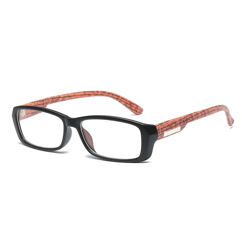 Black Brown Leg RBENN Wood Grain Reading Glasses Men Women Presbyopia Eyeglasses with Diopter+0.5 0.75 1.25 1.75 2.25 2.75 3.25 3.75 4.5 5.0 6 - Цвет оправы: Black Brown Leg