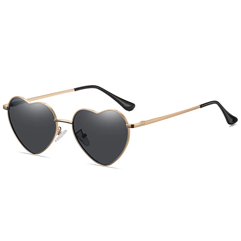 Elbru Retro Heart Shaped Sunglasses Fashion Polarized Sun Glasses Ultralight Clear Colorful Eyewear For Women UV400 Sunshades 2
