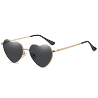 Elbru Retro Heart Shaped Sunglasses Fashion Polarized Sun Glasses Ultralight Clear Colorful Eyewear For Women UV400 Sunshades 2