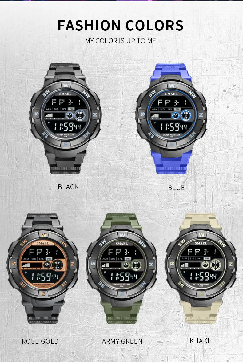 SMAEL Fashion Sport Watch Men Military Army Watches Alarm Clock Shock Resistant Waterproof Digital Watch Reloj Hombre 2022 NewSMAEL Fashion Sport Watch Men Military Army Watches Alarm Clock Shock Resistant Waterproof Digital Watch Reloj Hombre 2022 New