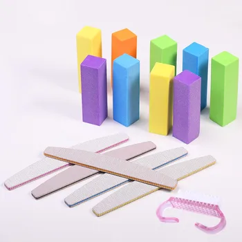 

Pink Nail Buffers Sponge Nail File Buffer Block Polish Pedicure Sanding Buffer Strips Nail Art Tool