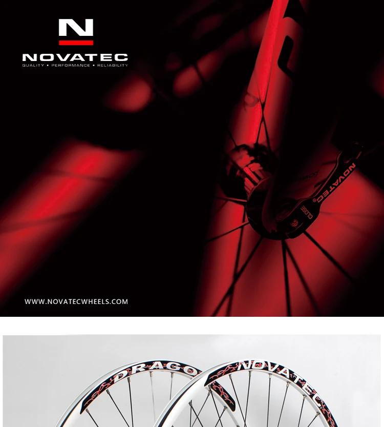 Novatec горный велосипед внедорожный MTB алюминиевый сплав белый велосипед колеса 26 дюймов дисковый тормоз 4 подшипника 7-11speed QR колеса велосипеда