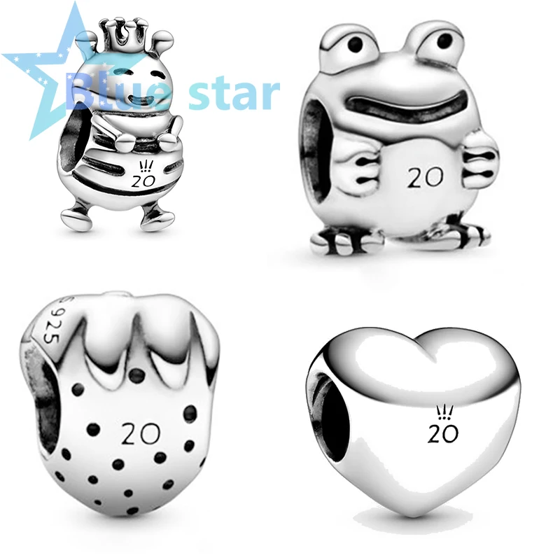 

Blue Star 100% Sterling Silver pandoras 20th limited edition anniversary charm