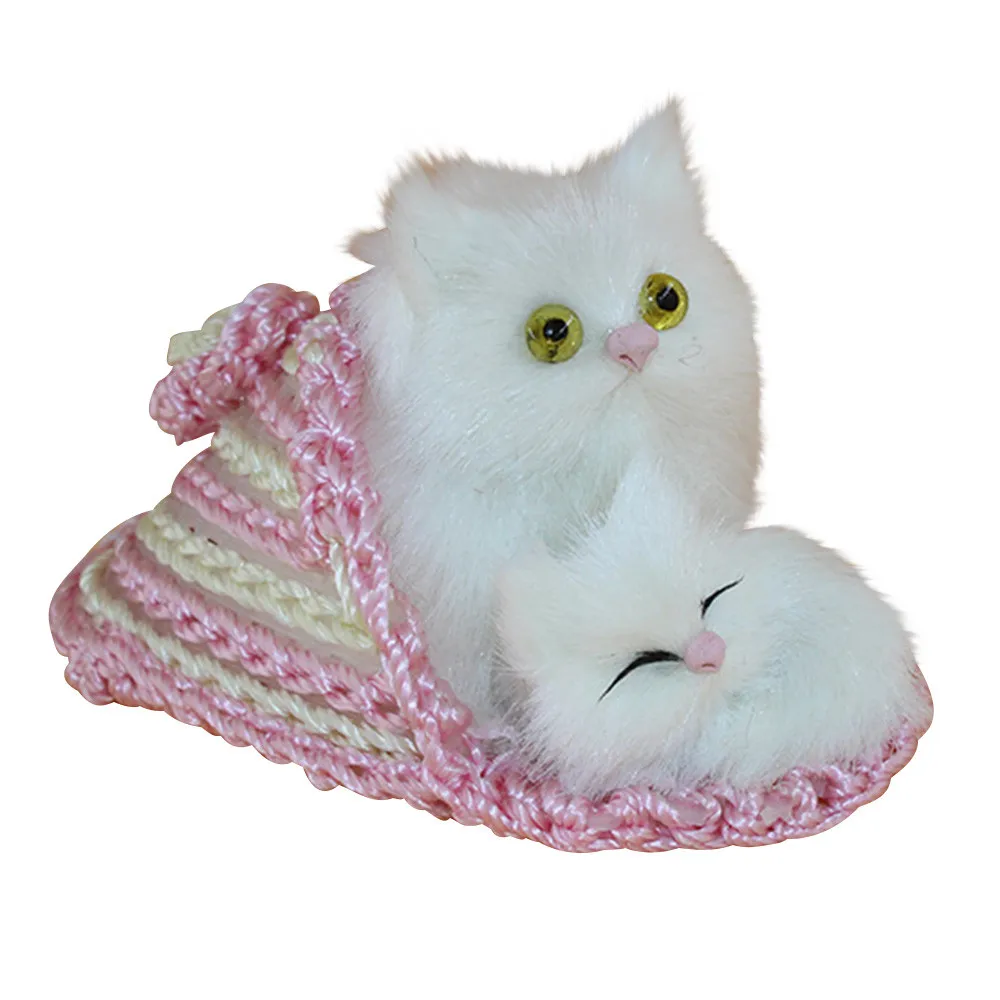 Cute Toys Plush 2 Cats Soft Doll Lifelike Simulation Gifts For Kids Birthday Gift Игрушки Для Девочек Мальчиков | и