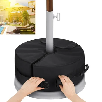 

Umbrella Weight Bag Weatherproof Parasol Umbrella Heavy Duty Sand Bags Stand Base For Outdoor Patio Offset Cantilever Umbrellas
