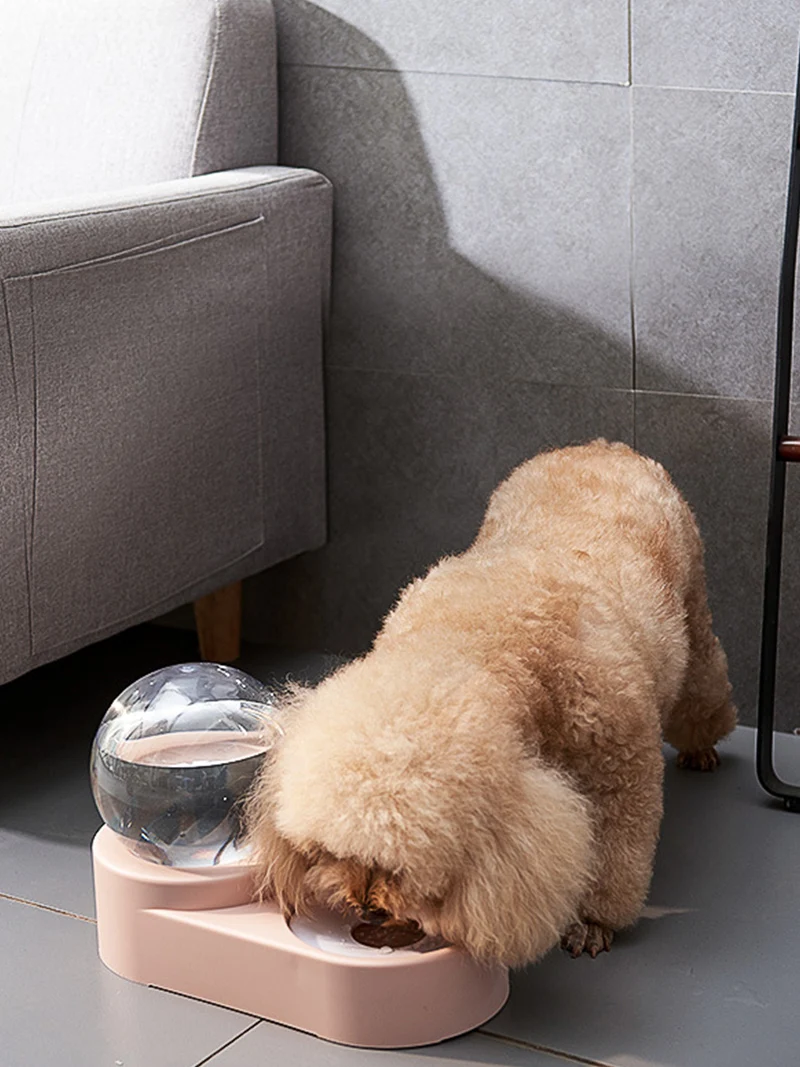 New Bubble Pet Bowls Cat Food Automatic Feeder 1 8L Fountain For Water Drinking Single Large 2