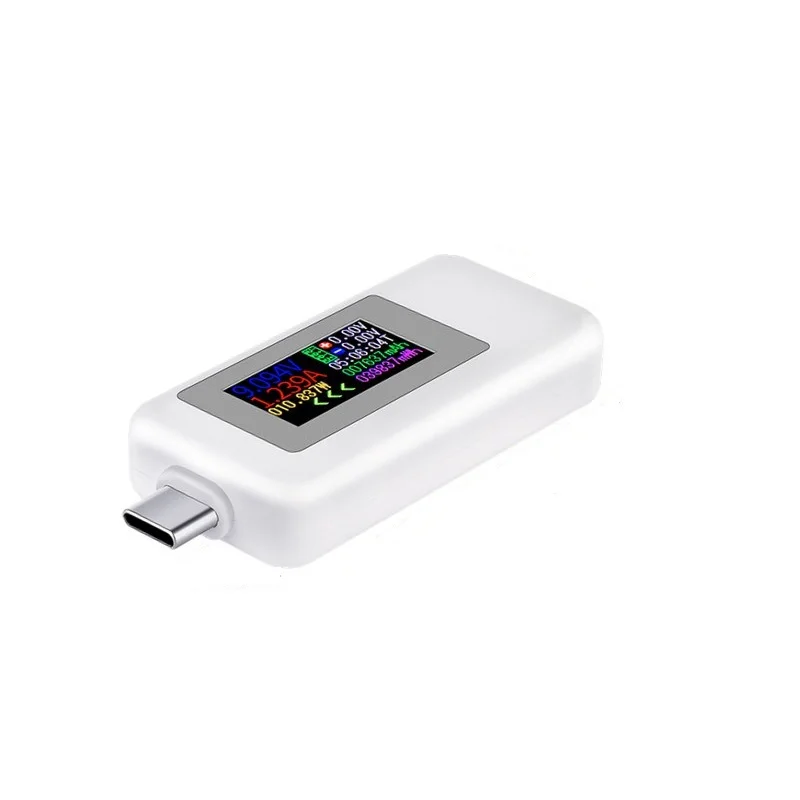 DANIU тип-c цветной дисплей USB тестер 0-5A ток 4-30 в напряжение USB зарядное устройство Тестер измеритель мощности мобильный аккумулятор детектор