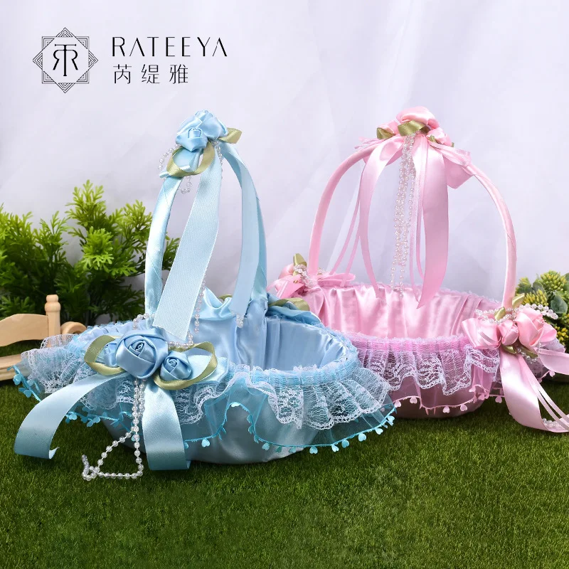 

Manufacturers Direct Selling Western Creative Wedding Bride Basket for Flower Arranging Wedding Flower Boys/Flower Girls Bridesm