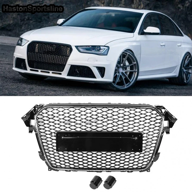 Автомобильный Стайлинг 2013~ A4 S4 S-line черная эмблема переднего бампера решетка решетки для Audi A4 S4 S линия RS4 стиль