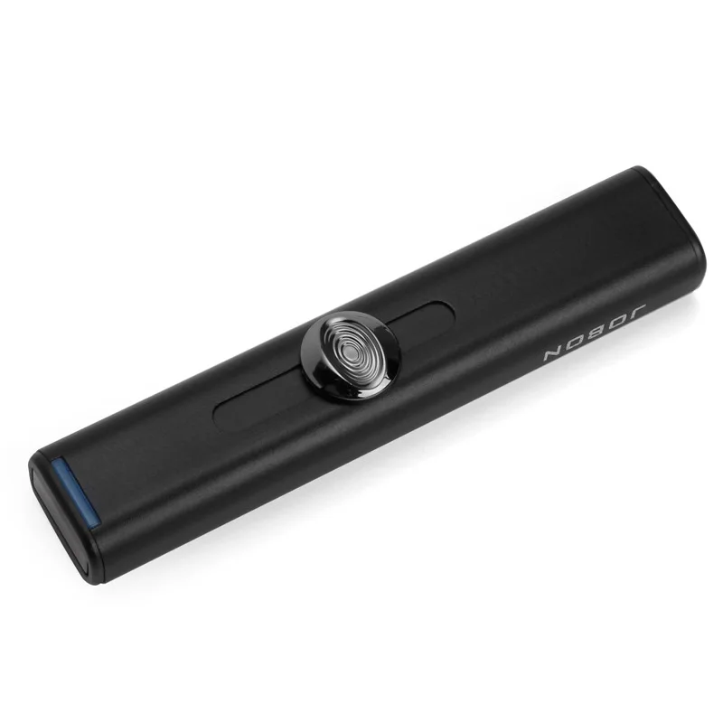 Мини ветрозащитная usb зарядка Электронная зажигалка плазменная дуга электрические зажигалки для сигарет металлические аксессуары для курения гаджеты для мужчин - Цвет: Black