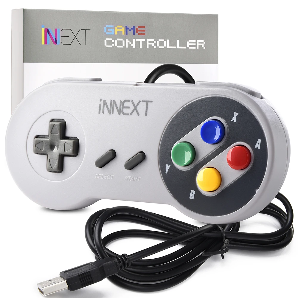 USB игровой контроллер Joypad проводной джойстик контроллер красочный геймпад для ретро SNES игровой коврик для Windows PC MAC