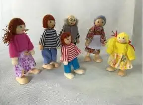 6 шт./лот, семейные пальчиковые куклы, детские мини плюшевые тканевые куклы, детские сказочные ручные игрушки, детские развивающие пальчиковые куклы - Цвет: 6pcs