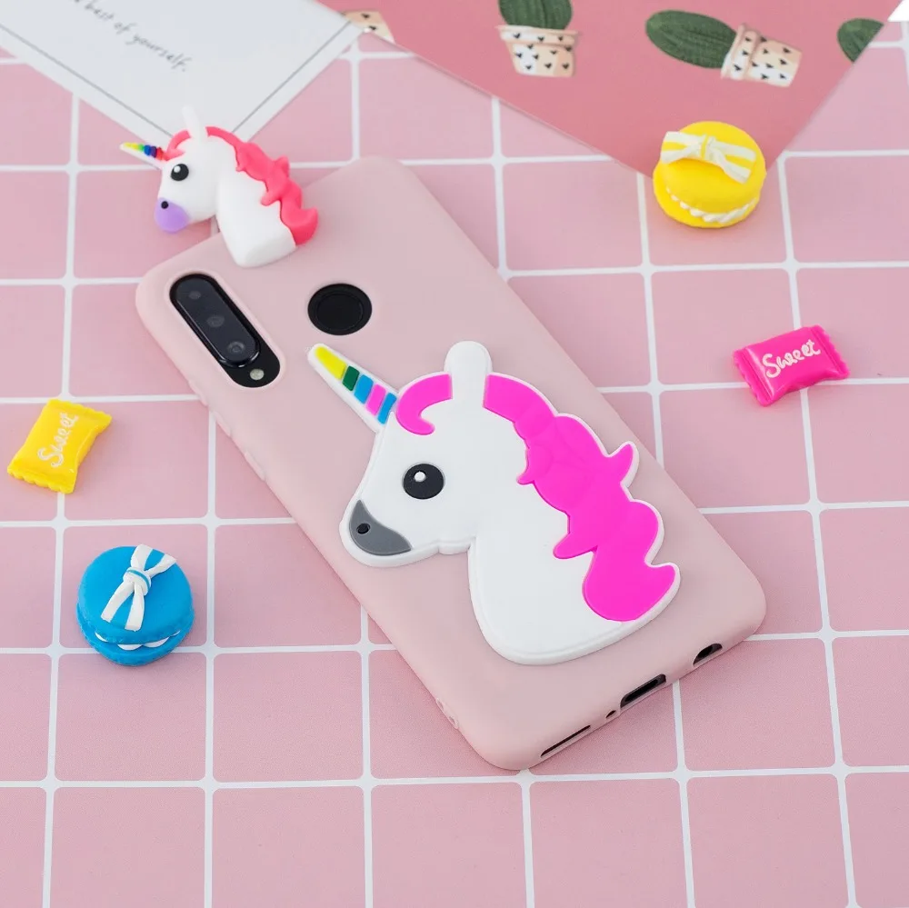 P Smart чехол для Fundas Huawei P Smart Plus чехол Coque Huawei P Smart чехол 3D единорог панда Мягкий силиконовый чехол для телефона