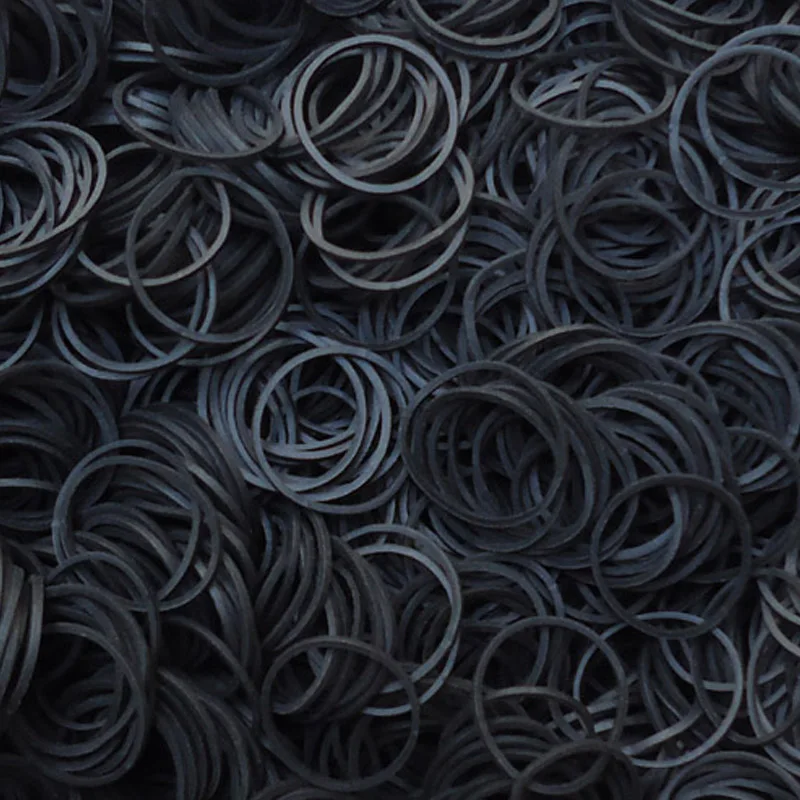 Diameter 19mm-43mm Black High Elastic rubber bands Supplies Stretchable O Rings