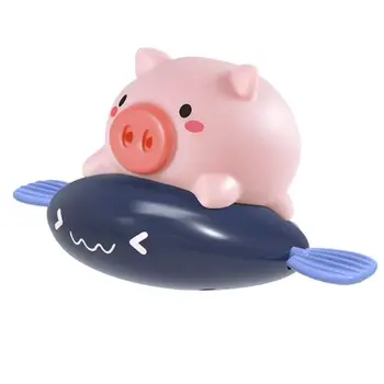 

Baby Bathing Toy Clockwork Swimming Small Float and Play Bubbles Bath Toy Summer Play Water Toys Children'S Toys