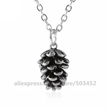 

100pcs/lot Simple Fashion Style Choker Necklace Pine Nuts Pendants Necklace For Woman Factory Price Jewerly In Necklaces