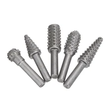 

5pcs/set 6mm HSS Rasp Rotating Drill Bits Step Cone Drill Bit Hole Cutter Files Burrs For Electric Power Tools Drill Bits Kit