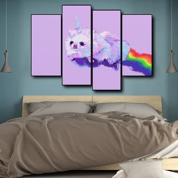 

Lovely Dog Baby Bedroom Canvas Painting Art Wall Pictures Posters Prints for Living Room Home Decor No Framed