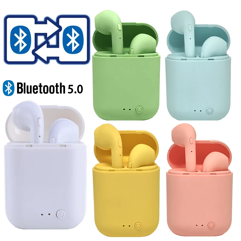 Беспроводные наушники Mini TWS Bluetooth 5 0 матовые вкладыши гарнитура беспроводные для