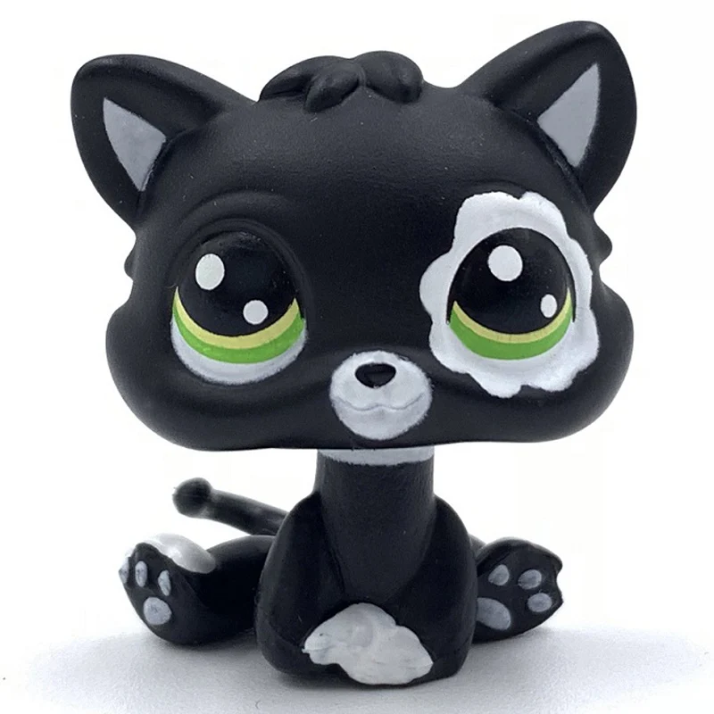 2249S Лпс стоячки кошки игрушки Lps кошка Редкие игрушки для питомцев мини подставки короткие волосы котенок старые Фигурки Коллекция оригинальные маленькие животные - Цвет: 2249S