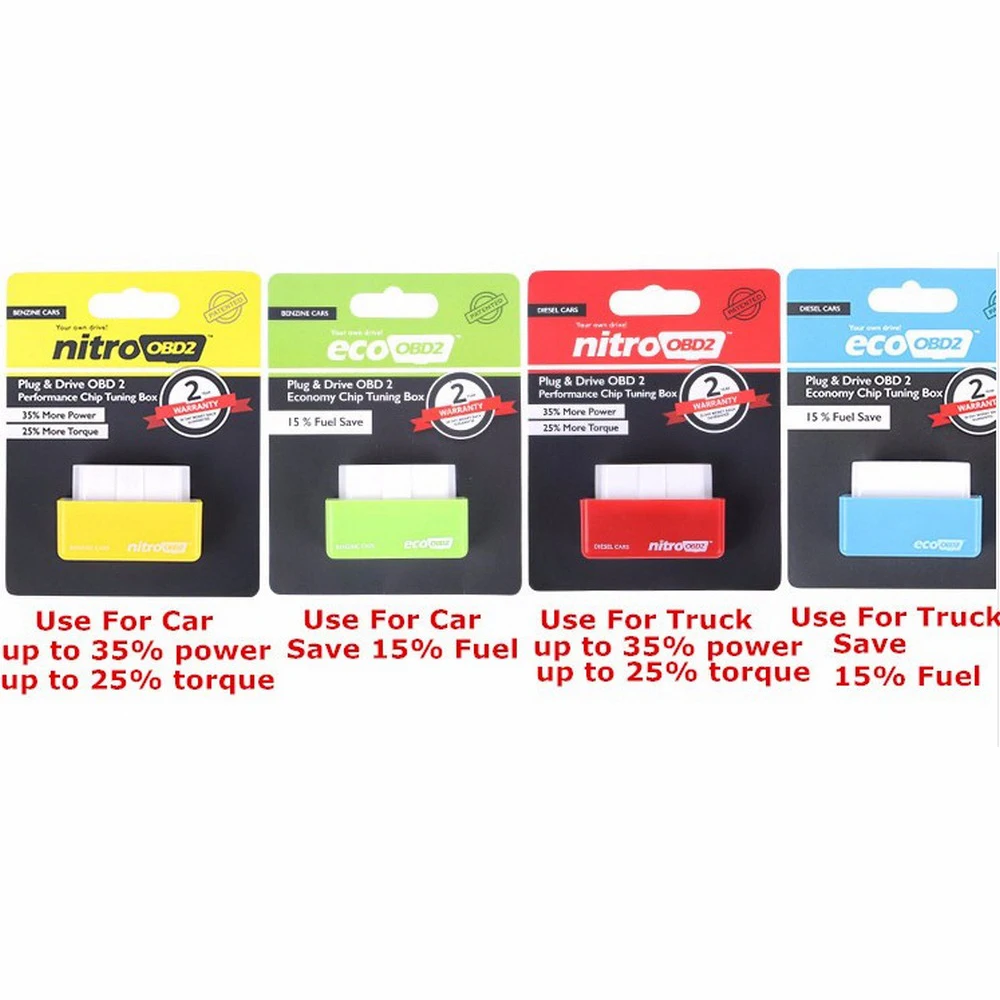15% экономия топлива Nitro ECO OBD2 чип тюнинг коробка более мощный крутящий момент OBD 2