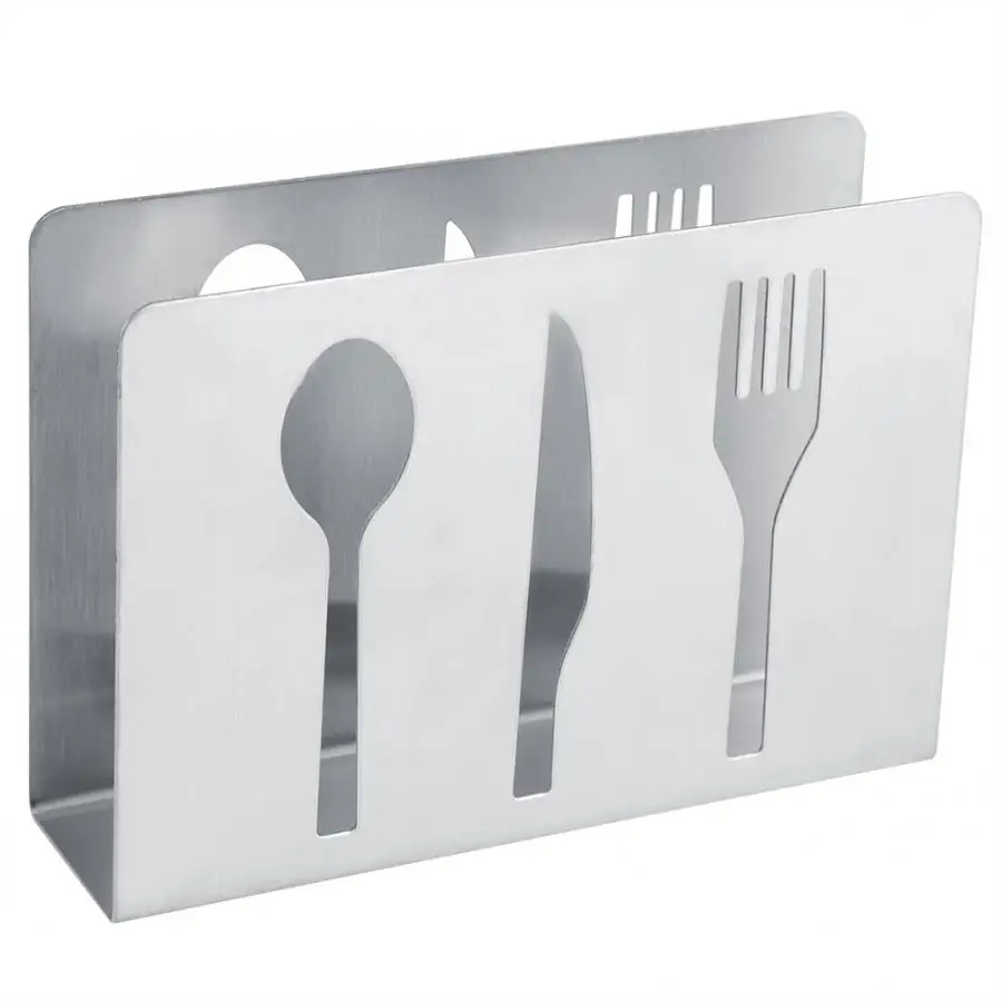 

Tissue Holder Tissue Paper Stainless Steel Napkin Holder Modern Serviette Holder Rack Table Decor Napkin Toilet Paper Holder