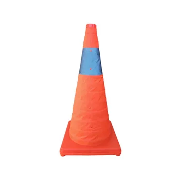 

Reflective Cone 60Cm Warning Reflective Cone Traffic Movement Retractable Collapsible Convenient Storage