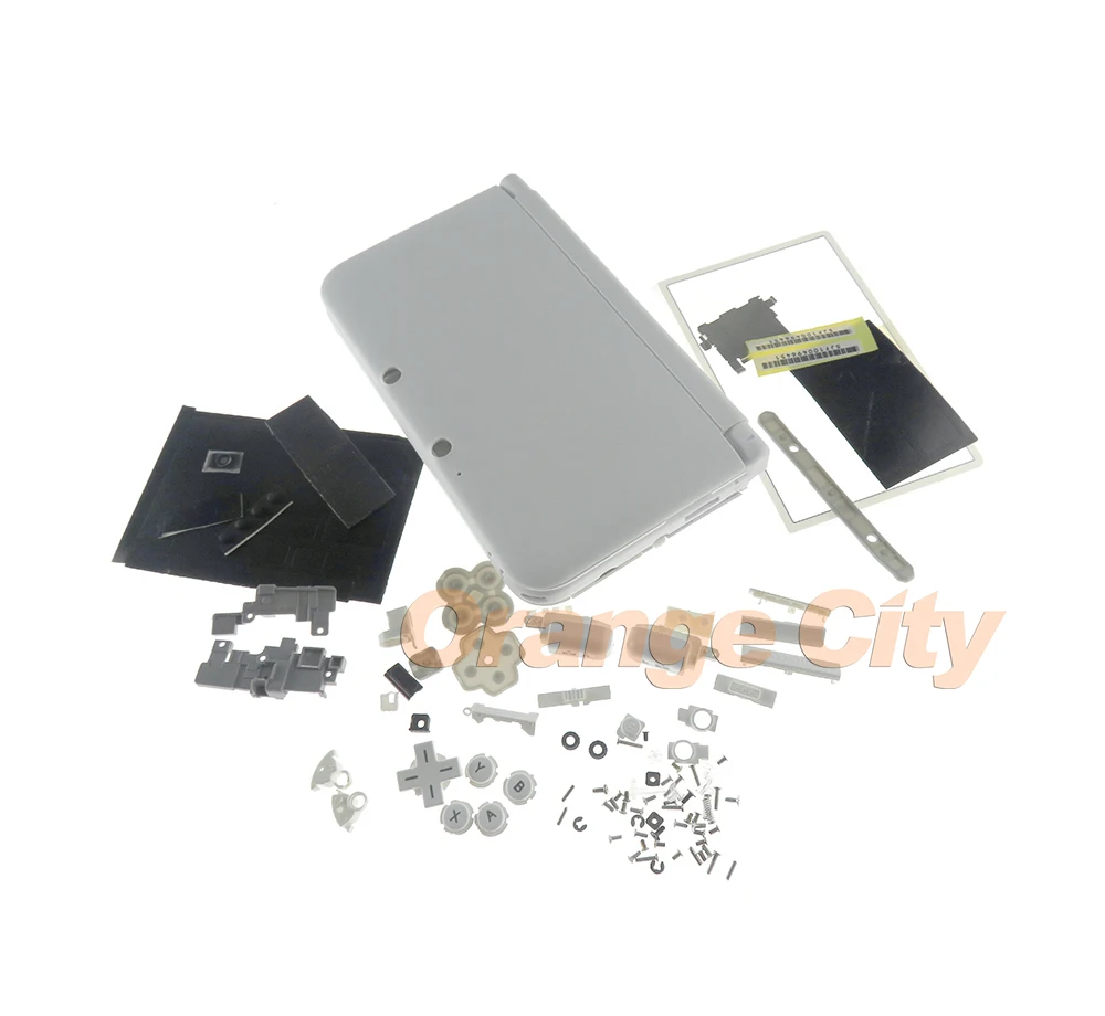 Полный Корпус корпус чехол для 3dsxl 3dsll Серебряный Серый Черный красные синие 3DS