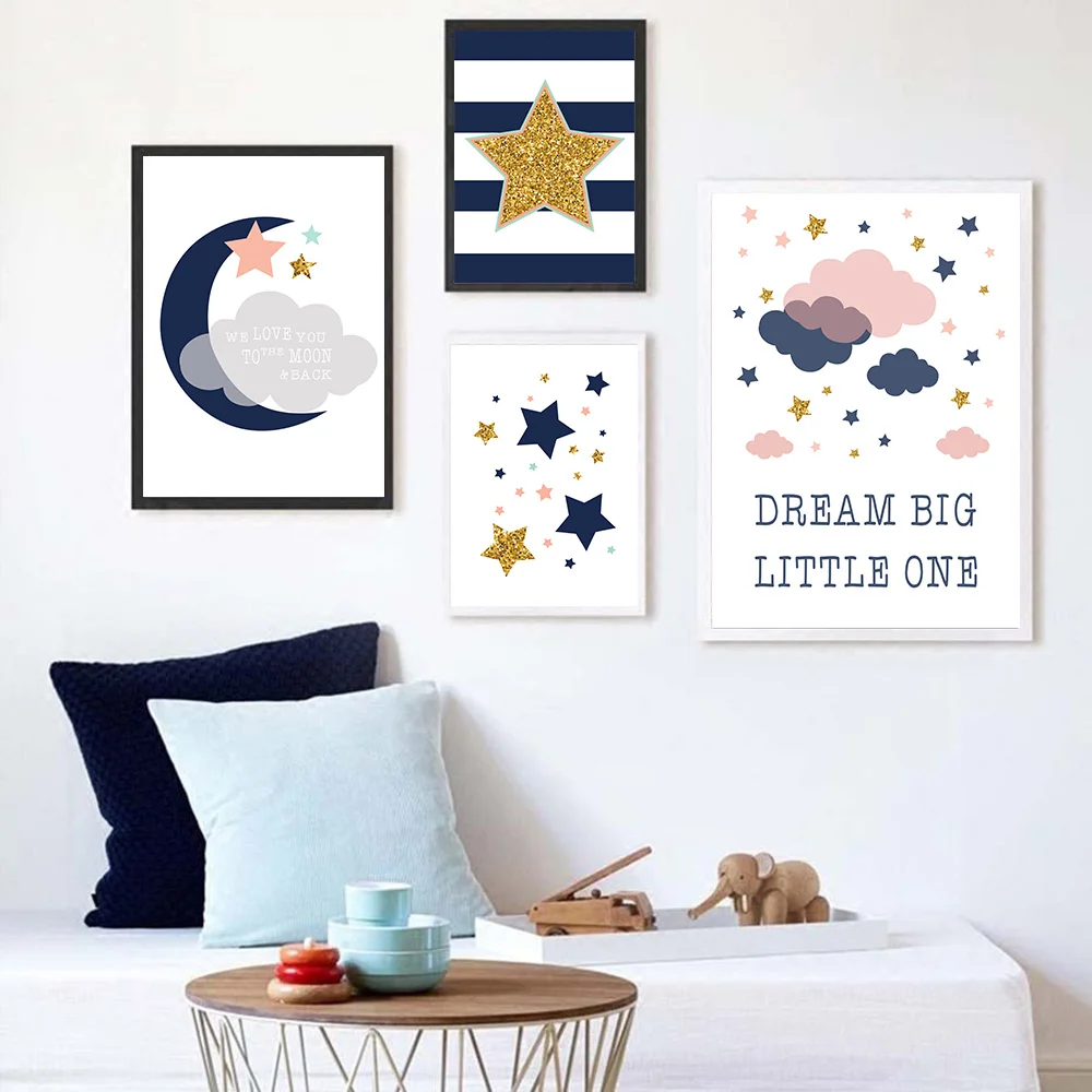 Waliicorners Dream Big Nursery Canvas Art Poster Print Wall Pictures For Kids Bedroom Posters And Prints Quotes Babi Nordic Poster Painting 13 Haa6f4c50f8c04df4acabd95bbe40c976R