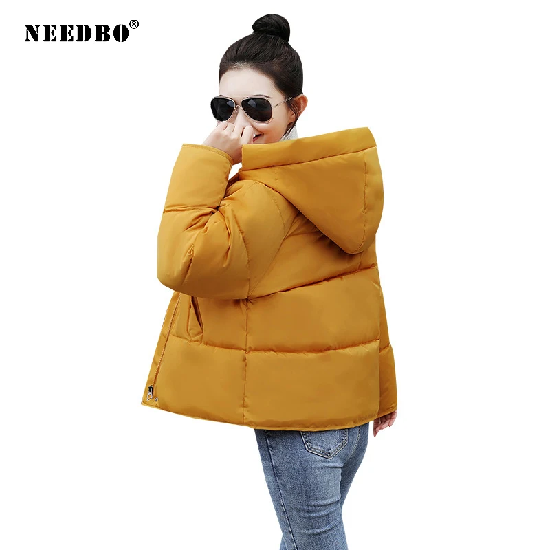 Goedkoop Needbo Vrouwen Down Jacket Hooded Down Jas Wit Voor Vrouwen Slim Down Jassen Ultra Licht Down Jas Winter Oversize Parka moncler