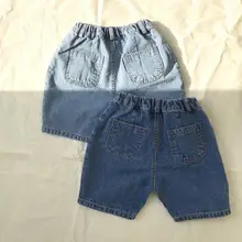 Новинка года; ; джинсовые шорты для мальчиков и девочек; сезон весна-лето; модные детские шорты; Размеры 2-7 t; HJ474