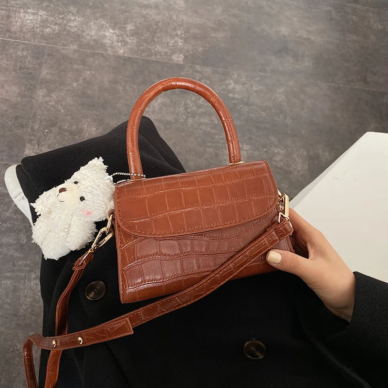 

Retro Crocodile Pattern Bag Women's 2019 Autumn And Winter New Style Fashion Handbag Fashion Korean-style Non-mainstream Crossbo