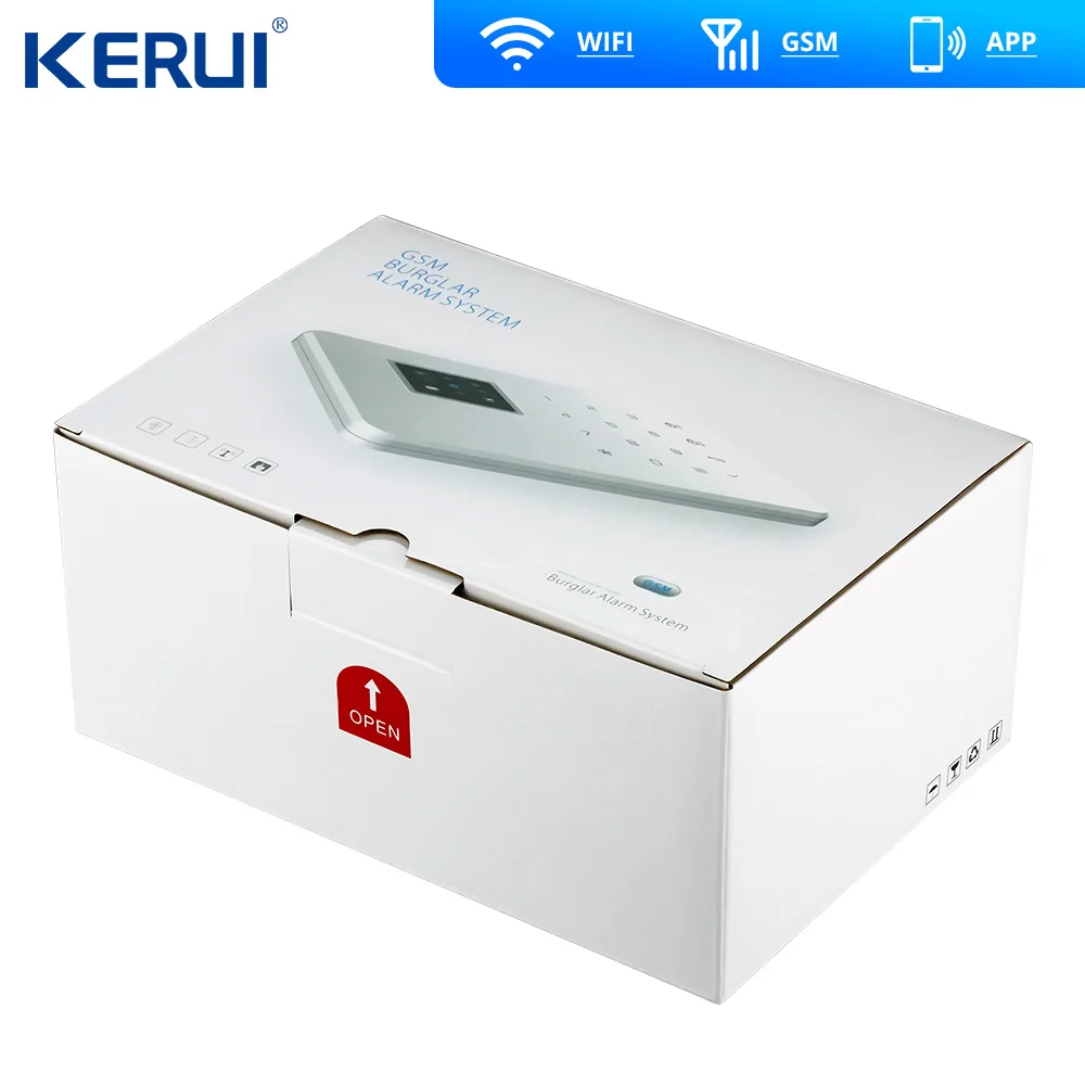 Беспроводная домашняя сигнализация Kerui W18 охранная система с Wi Fi GSM IOS Android