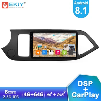 

EKIY 9'' IPS DSP Android 8.1 Car Radio Multimedia 4G+64G For KIA PICANTO Morning 2011 2012 2013 2014 Auto Stereo GPS Navigation