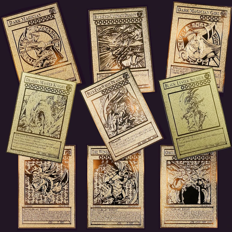 Yu Gi Oh японское аниме вокруг золота английская карточка крыло дракон гигантский