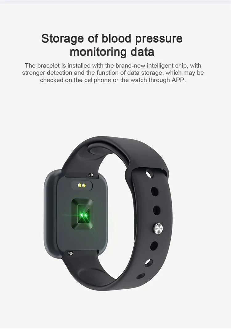 T80 Smart watch Blood Pressure Heart Rate Monitor SmartWatch Waterproof Sport Band Activity Fitness Tracker Clock Men Women Watch (5)