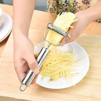 

1PC Stainless Steel Grater Household Portable Multifunctional Vegetable Peeler Durable Kitchen Creative Fruit Manual Peeler Tool