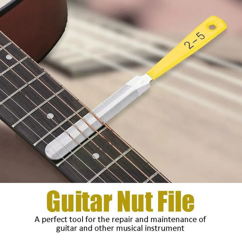 3pcs/set Double Sided Guitar Nut Files Fret Coronation Slot Filing Luthier Repair Tool For Strings Instrument Access W0i1 | Спорт и