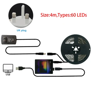 

WS2812 Adhesive RGB USB Durable Home Decor Computer LED Strip Light Kit For Desktop PC TV Back Screen Monitor Ambient Flexible