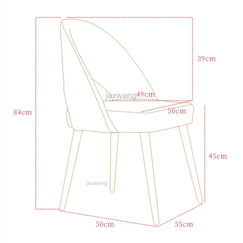 Современный минималистичный обеденный стул, скандинавский тканевый задний диван, кафетерий, чайные стулья для магазинов, кресло для гостиной
