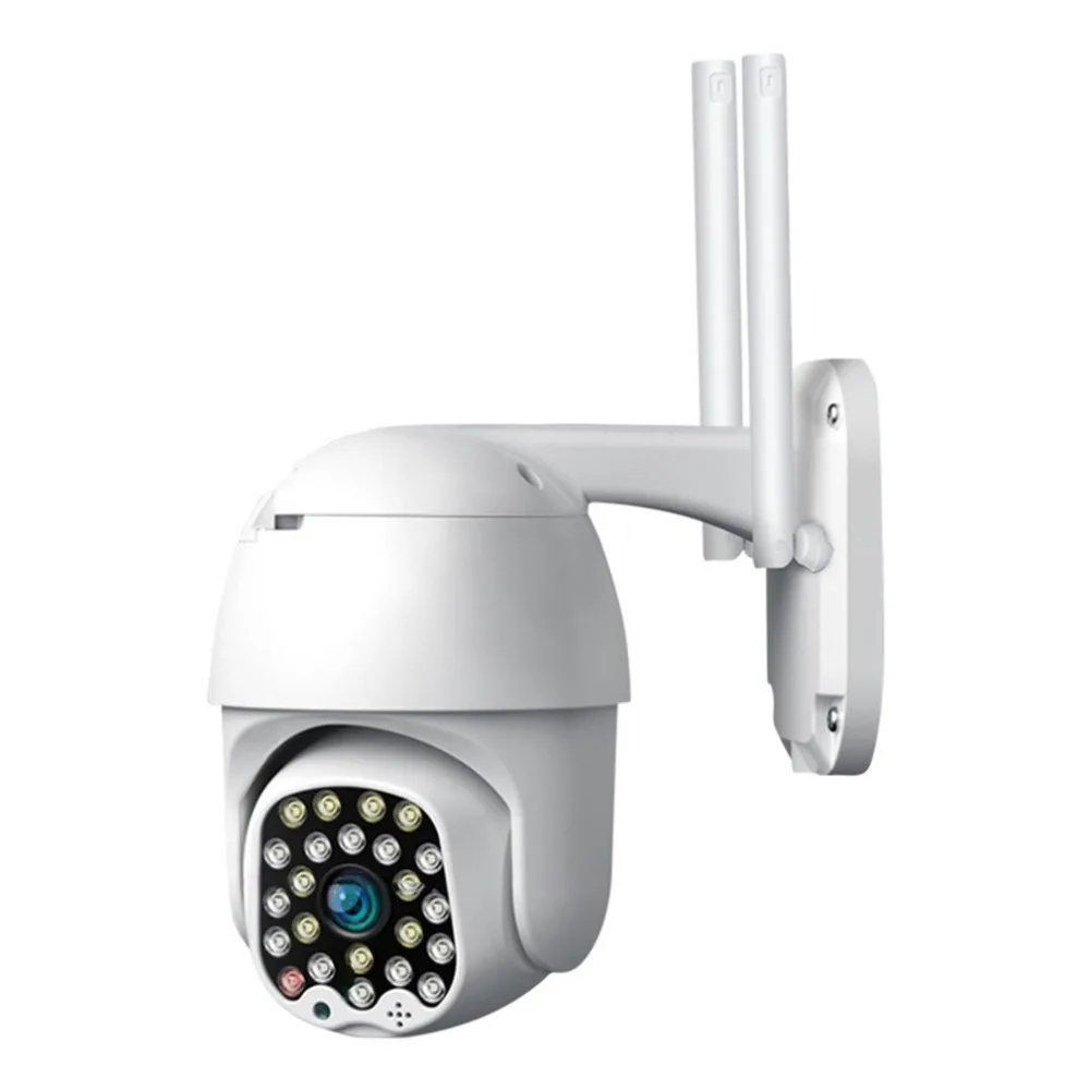 1080P две антенны PTZ IP камера Wifi 2MP Облачное хранилище 23 шт. светодиодный светильник сирены сигнализация P2P аудио домашняя камера безопасности