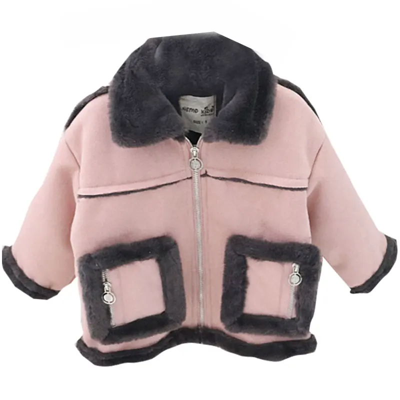 

Girl plus wool casual cotton-padded jacket 1