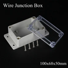 100x68x50 мм ABS IP65 водонепроницаемая Пластиковая распределительная коробка для проводов с установленными распределениями прозрачный корпус проекта