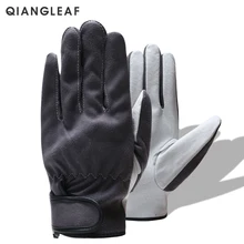 QIANGLEAF Брендовые мужские кожаные перчатки высокого качества, рабочие перчатки для работы, рабочие перчатки для женщин, защитные перчатки для садоводства 2720